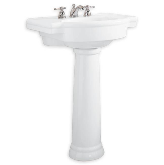 American Standard Retrospect® 8-Inch Widespread Pedestal Sink Top and Leg Combination