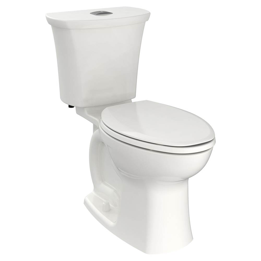 American Standard Edgemere® Two-Piece Dual Flush 1.6 gpf/6.0 Lpf and 1.1 gpf/4.2 Lpf Chair Height Elongated Toilet Less Seat