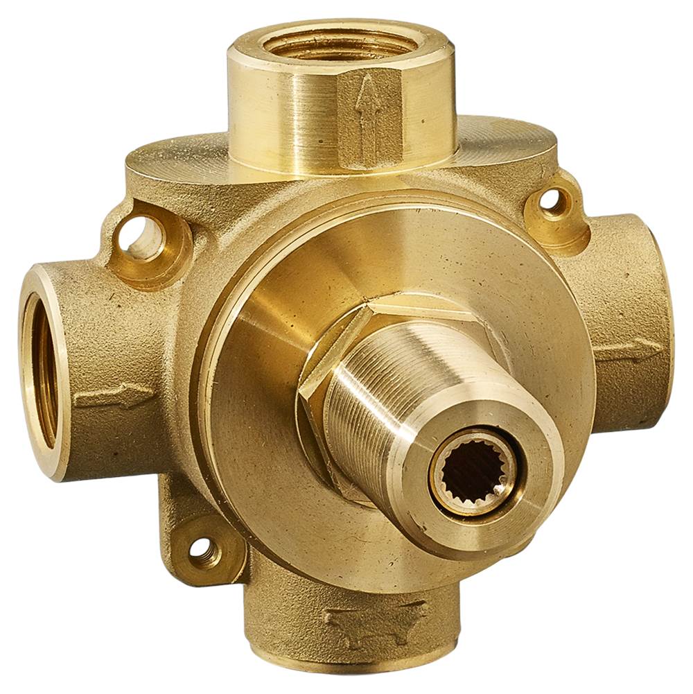 American Standard 3-Way In-Wall Diverter Rough-In Valve With 3 Discrete Functions