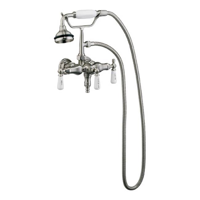 Barclay Hand Held Shower, Old Style Spigot, Brushed Nickel
