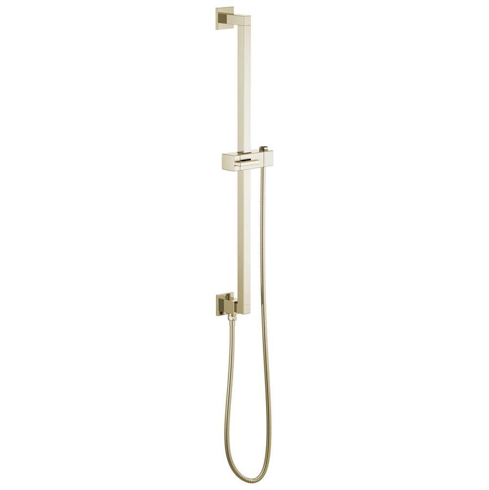 Brizo Universal Showering Linear Square Slide Bar With Hose