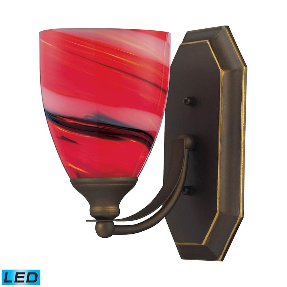 Elk Lighting Mix and Match Vanity 5'' Wide 1-Light Vanity Light - Aged Bronze