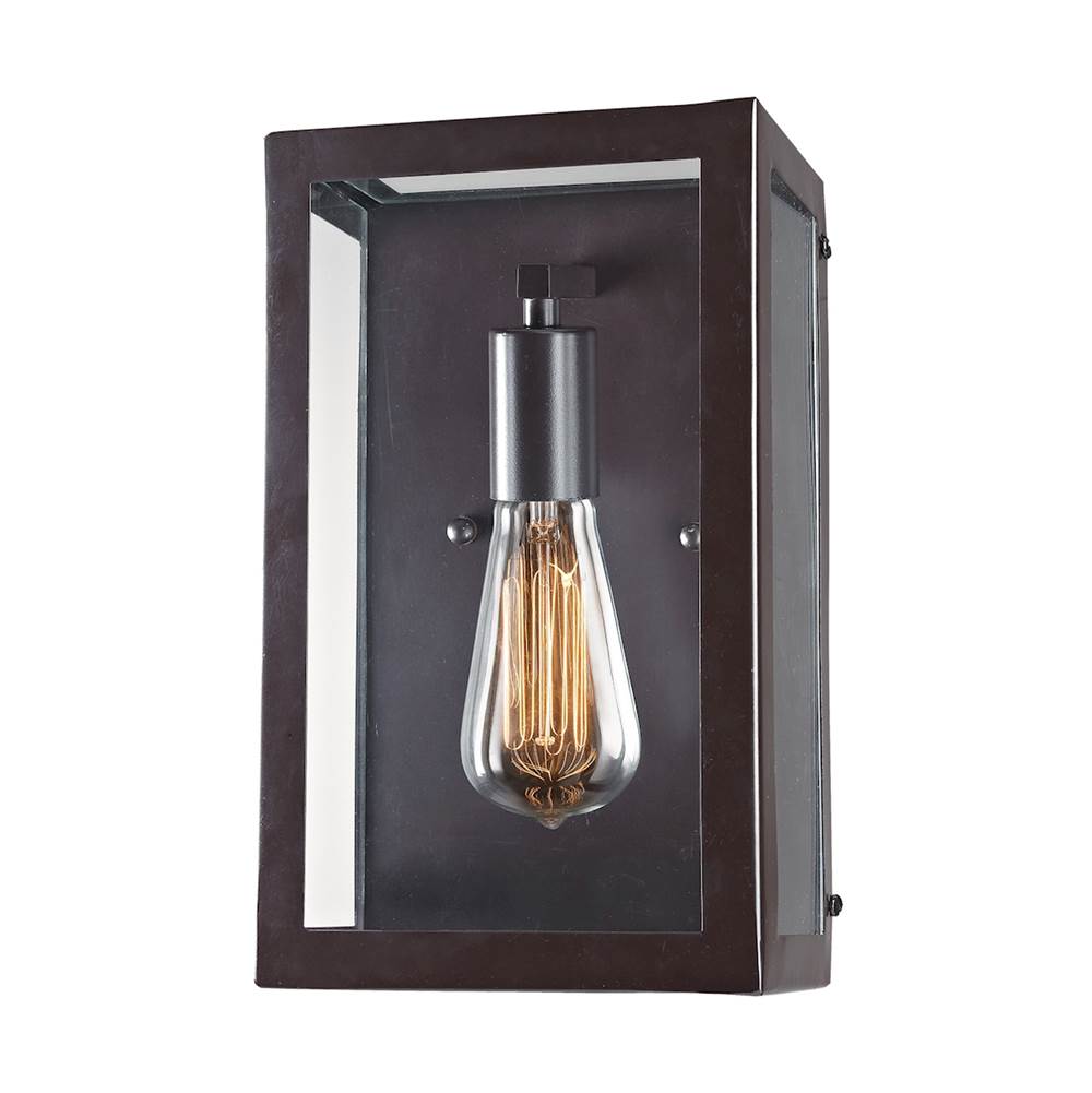 Elk Lighting Parameters 1-Light Sconce in Bronze With Clear Glass