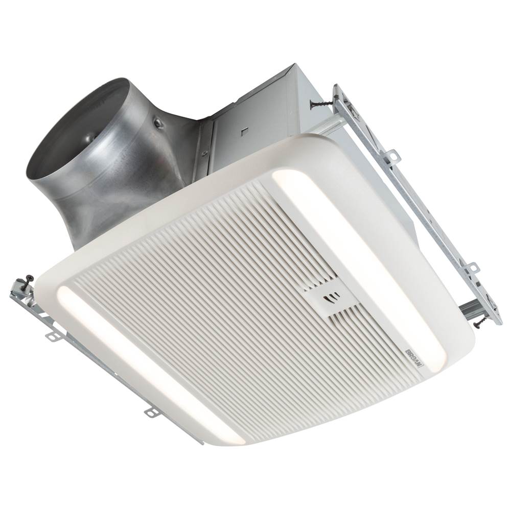 Broan Nutone ULTRA GREEN ZB Series 110 CFM Multi-Speed Ceiling Bathroom Exhaust Fan with LED Light and Humidity Sensing, ENERGY STAR*