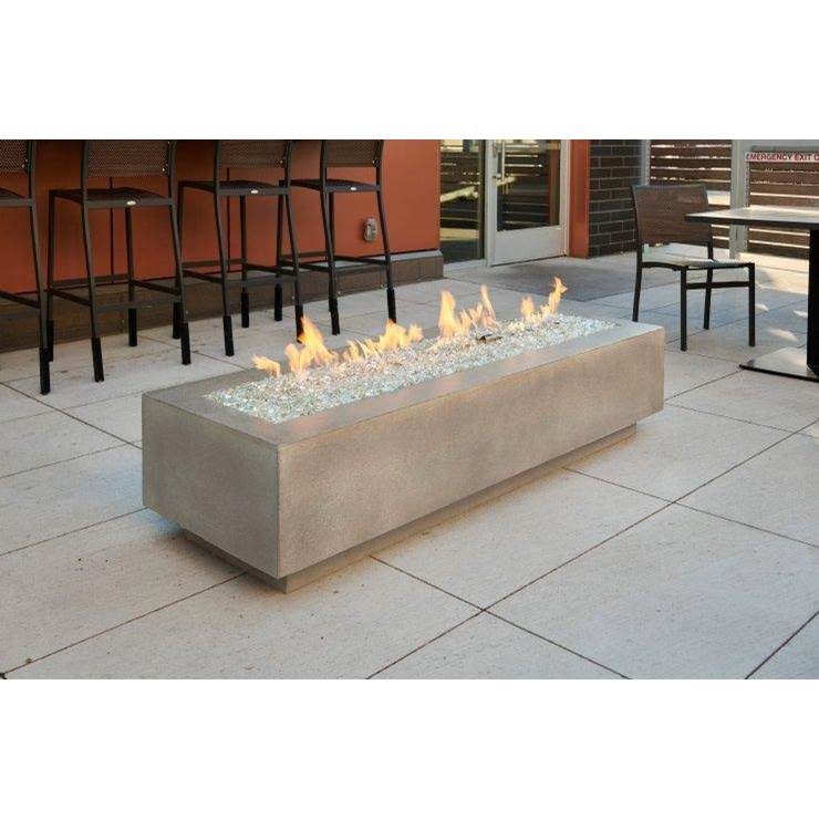 The Outdoor Greatroom Natural Grey Cove 72'' Linear Gas Fire Table