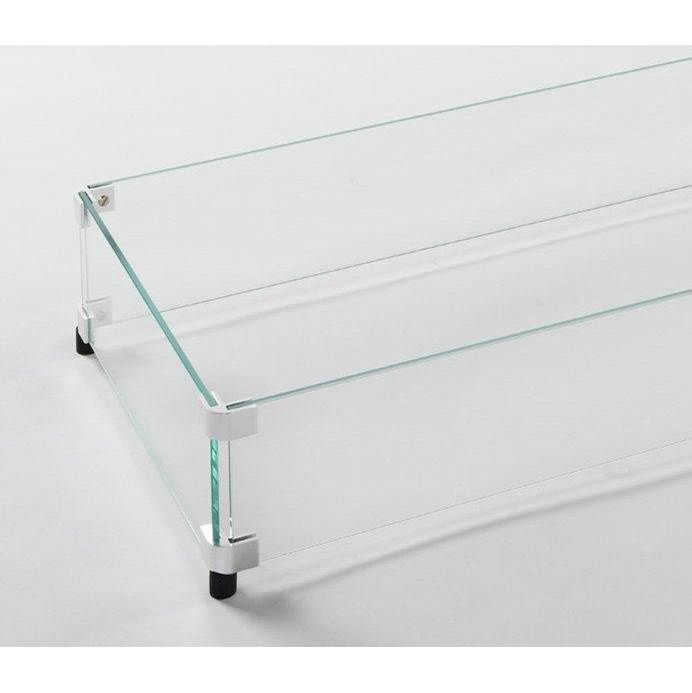 The Outdoor Greatroom 12'' x 108'' Linear Glass Wind Guard