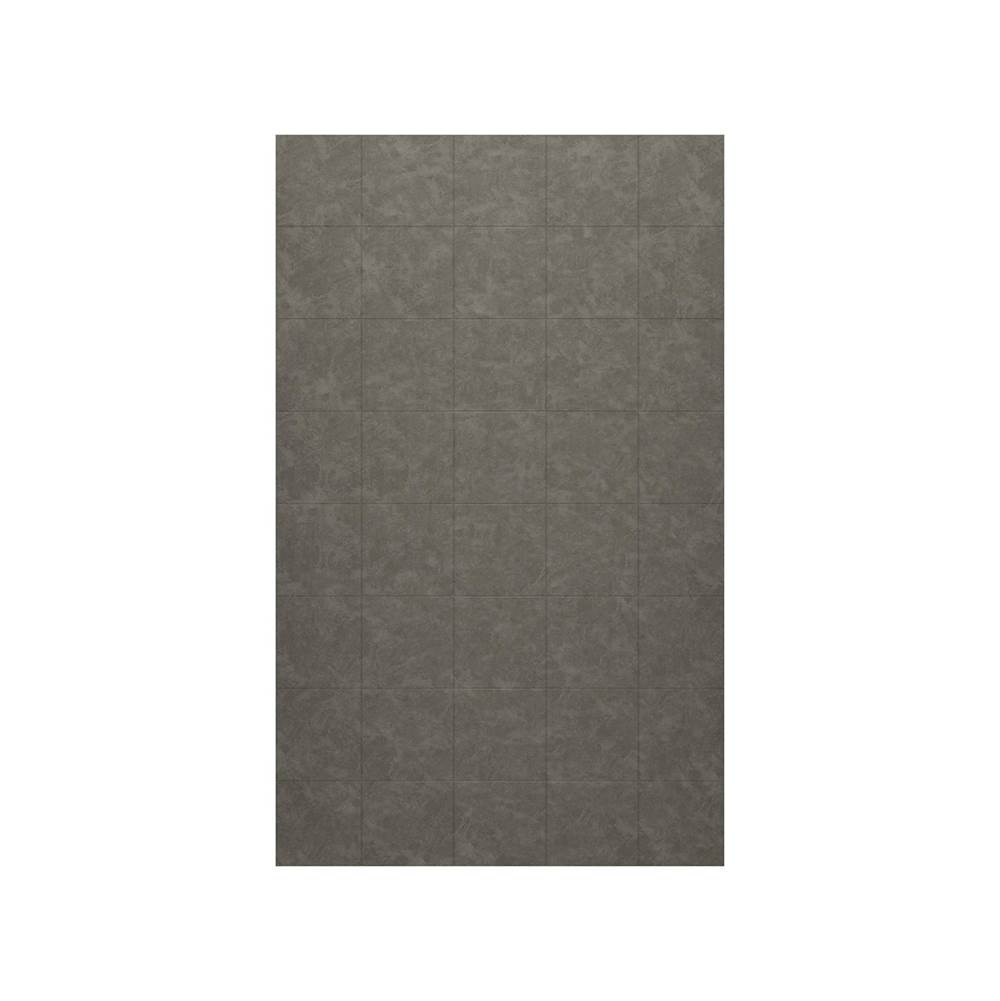 Swan SSSQ-6296-1 62 x 96 Swanstone® Square Tile Glue up Bath Single Wall Panel in Charcoal Gray