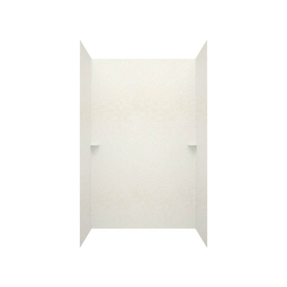 Swan SK-364896 36 x 48 x 96 Swanstone® Smooth Glue up Shower Wall Kit in Tahiti White