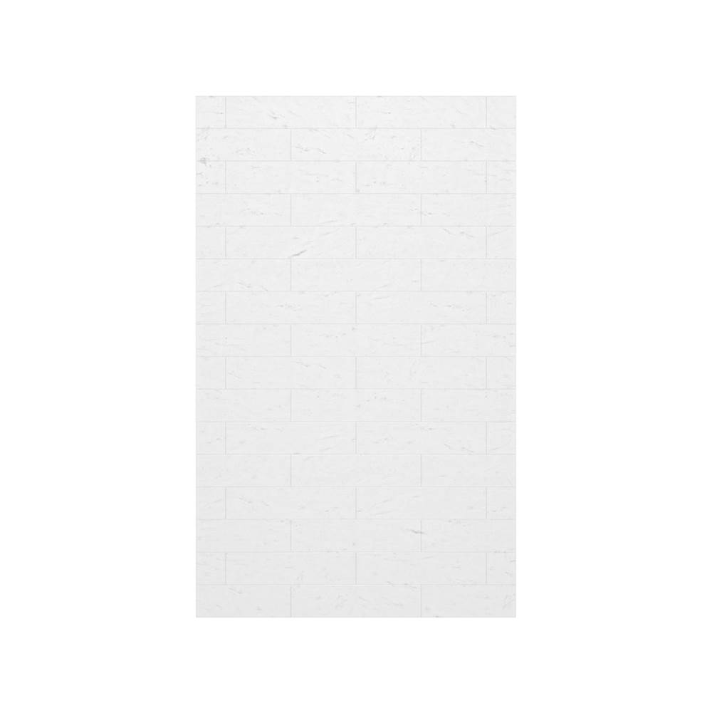 Swan MSMK-7230-1 30 x 72 Swanstone® Modern Subway Tile Glue up Bathtub and Shower Single Wall Panel in Carrara