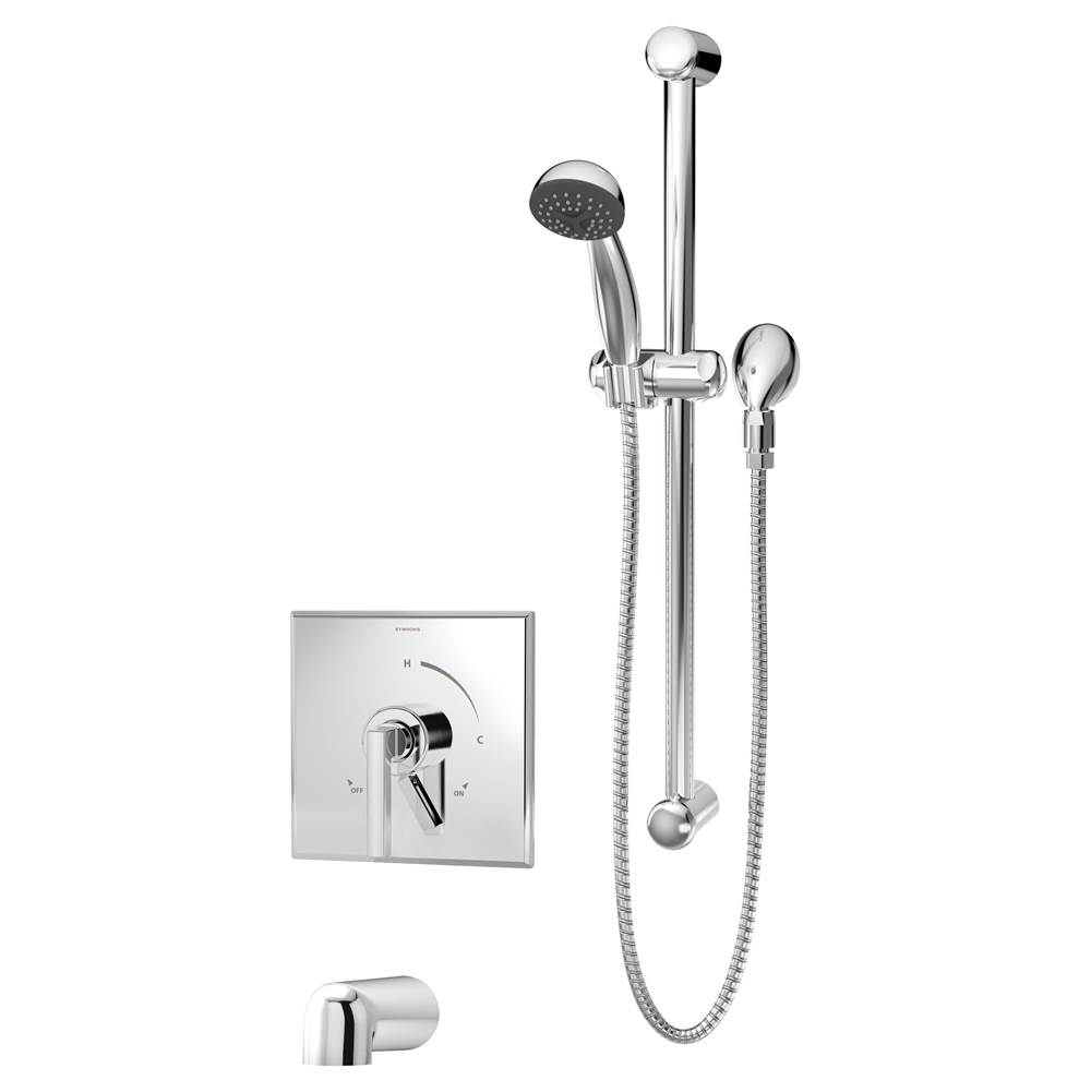 Symmons Duro Single Handle 1-Spray Tub and Hand Shower Trim in Polished Chrome - 1.5 GPM (Valve Not Included)