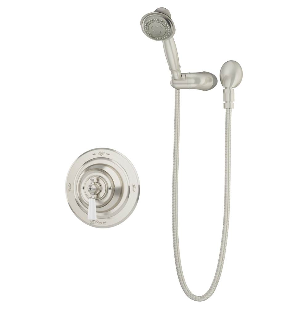 Symmons Carrington Single Handle 3-Spray Hand Shower Trim in Satin Nickel - 1.5 GPM (Valve Not Included)