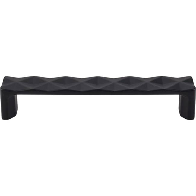 Top Knobs Quilted Pull 5 1/16 Inch (c-c) Flat Black