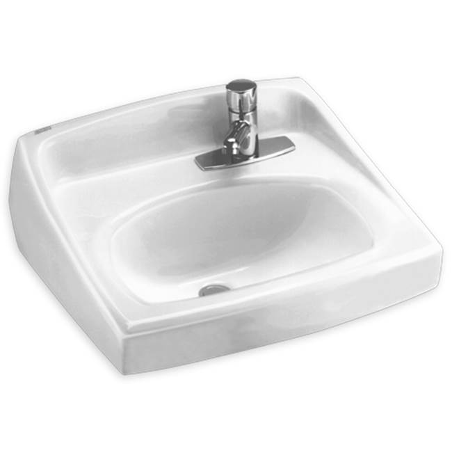 American Standard Lucerne Wall-Hung Sink for Exposed Bracket Support with Single Hole On Right