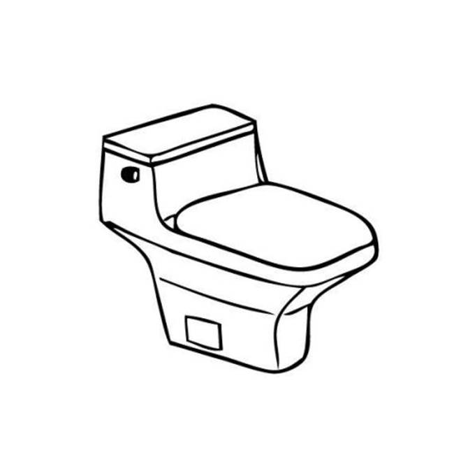 American Standard Ellisse One-Piece 1.6 GPF Toilet Left Hand Trip Lever Assembly
