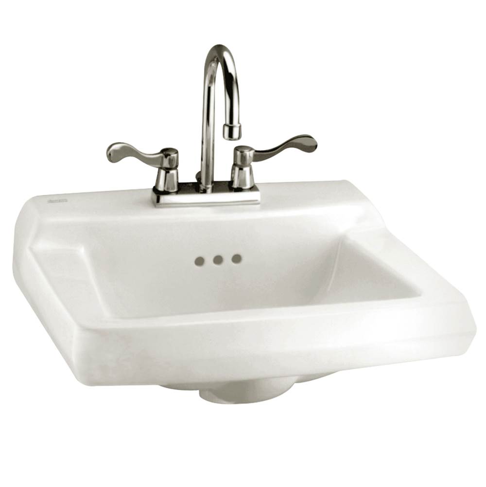 American Standard Comrade™ Wall-Hung Sink With 4-Inch Centerset, for Concealed Arms