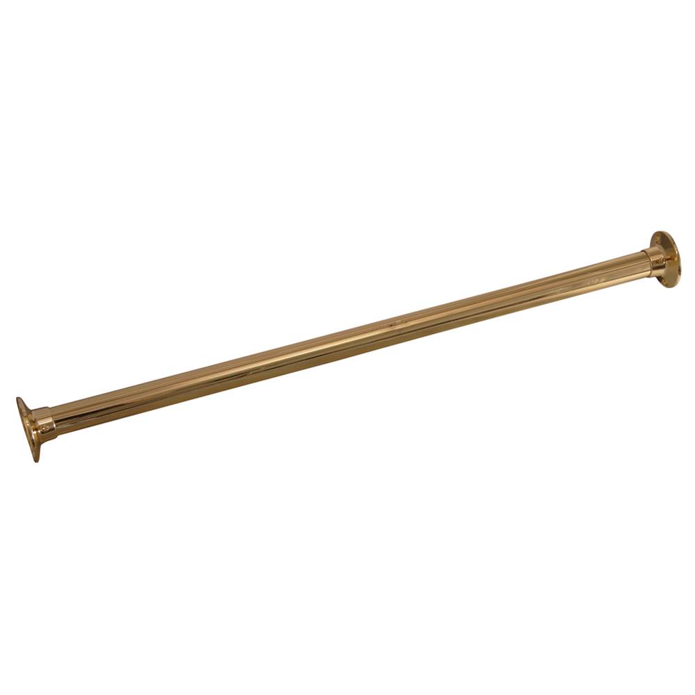 Barclay 108'' Straight Shower Rod,Polished Brass