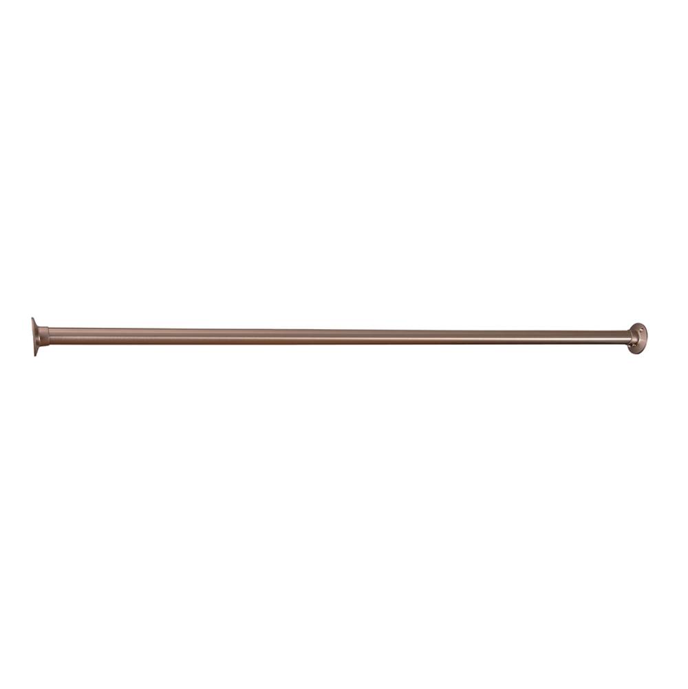 Barclay 4100 Straight Rod, 72'', w/310 Flanges,  Brushed Nickel