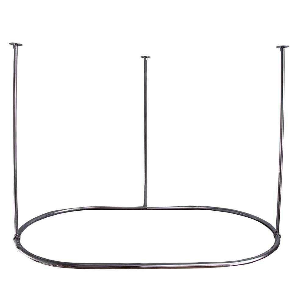 Barclay 48'' Oval Shower CurtainRing-Chrome