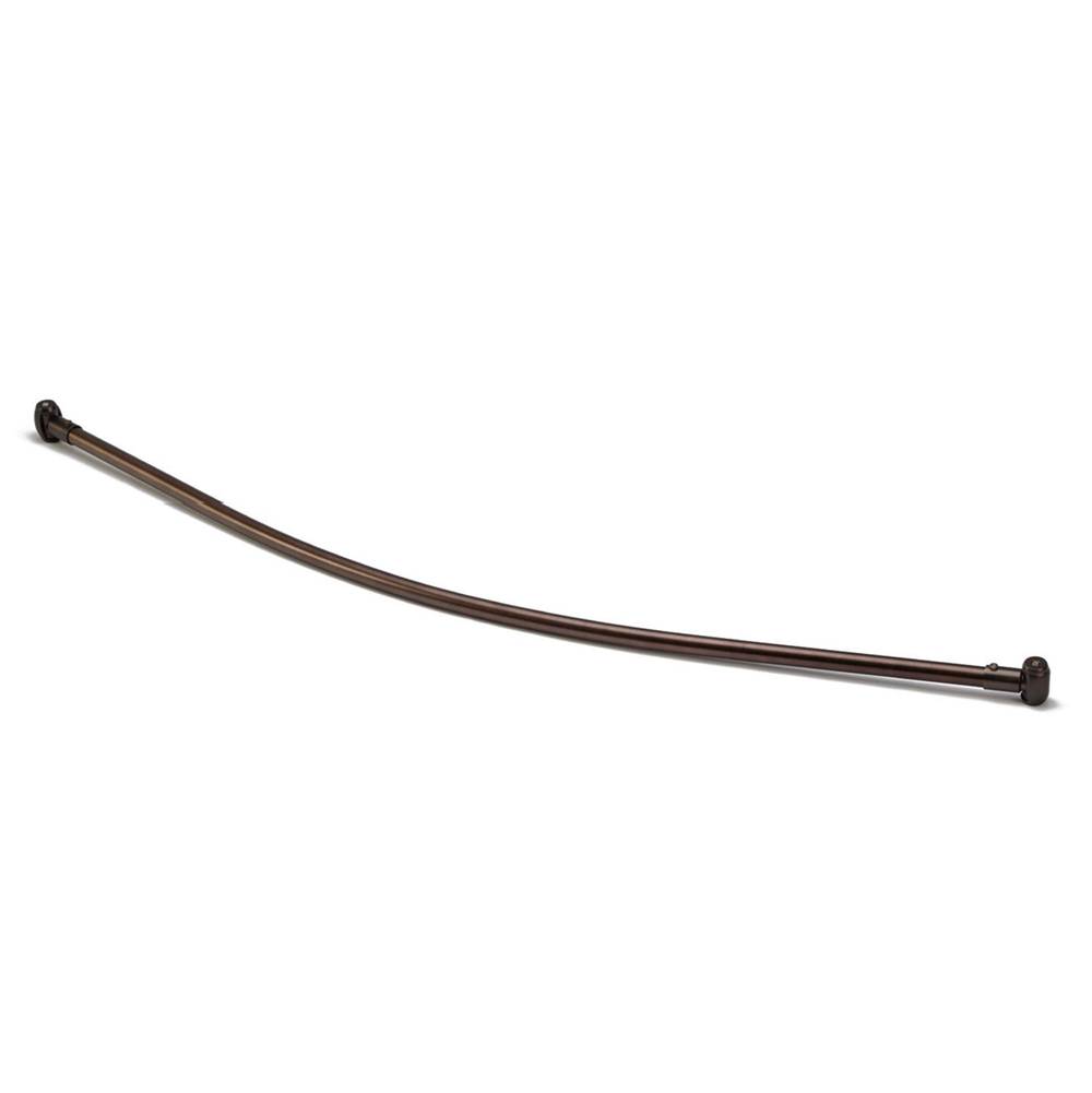 Barclay Curved 66'' Shower Rod w/FlangeWhite