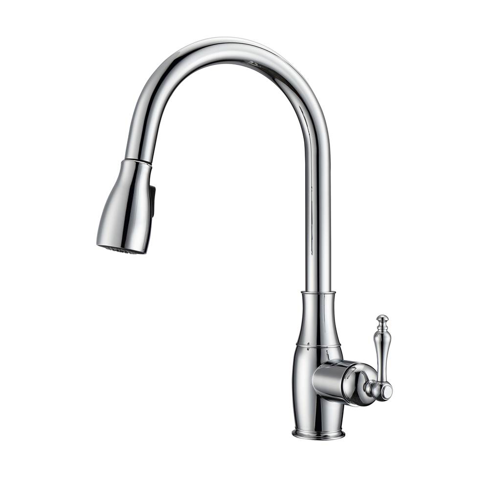Central Kitchen & Bath ShowroomBarclayCullen Kitchen Faucet,Pull-OutSpray, Metal Lever Handles, CP