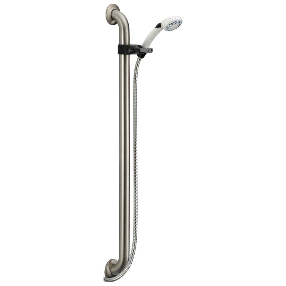Delta Faucet Universal Showering Components Adjustable Slide Bar / Grab Bar 2-Setting Hand Shower