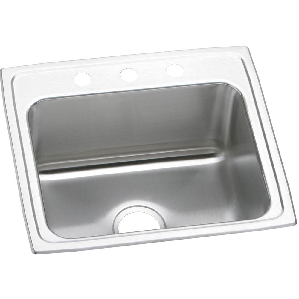 Elkay Lustertone Classic Stainless Steel 22'' x 19-1/2'' x 10-1/8'', Single Bowl Drop-in Sink