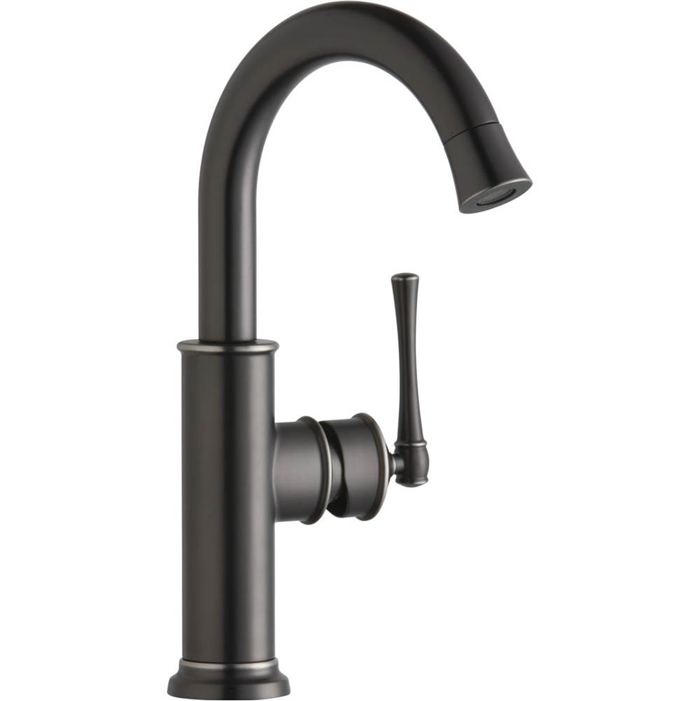 Elkay Explore Single Hole Bar Faucet with Forward Only Lever Handle Antique Steel