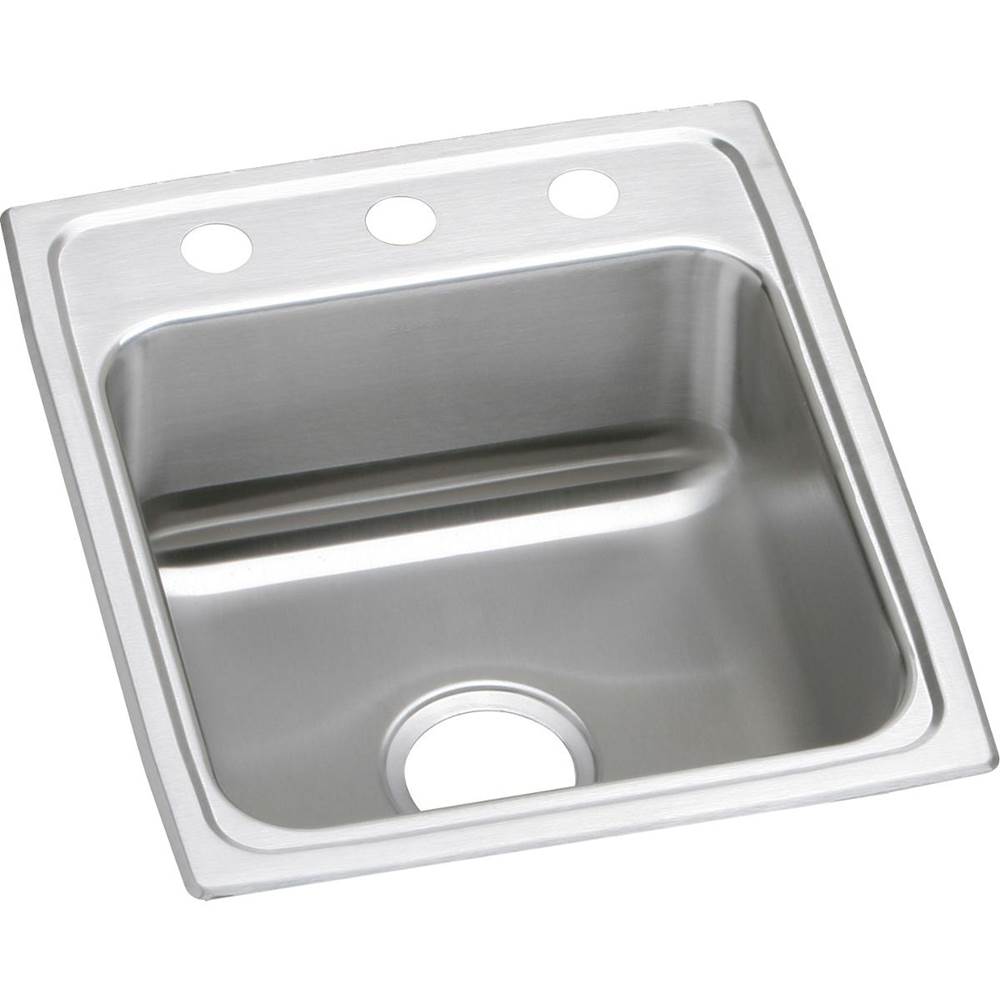 Elkay Lustertone Classic Stainless Steel 17'' x 20'' x 5-1/2'', 0-Hole Single Bowl Drop-in ADA Sink
