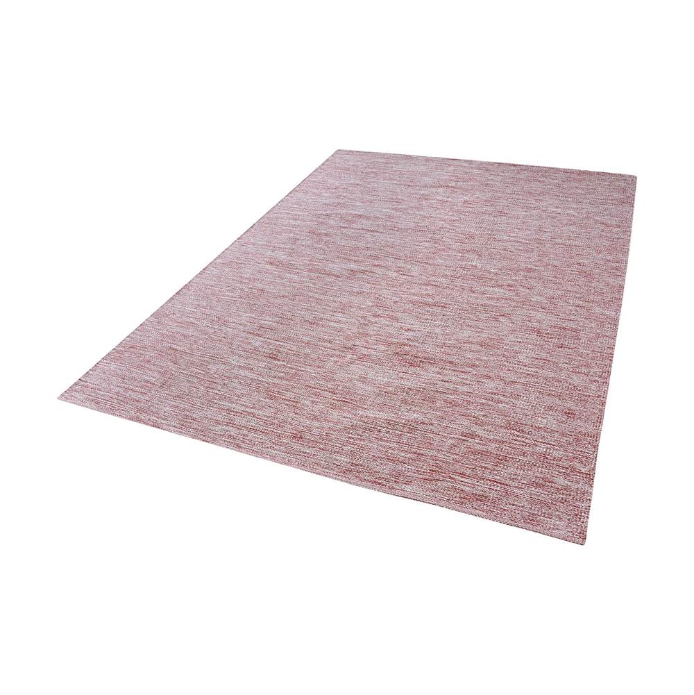 Elk Home Alena Handmade Cotton Rug in Marsala and White