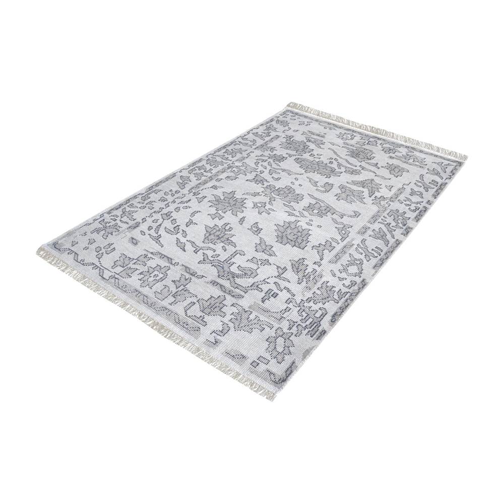 Elk Home Harappa Hand-Knotted Wool Rug in Gray