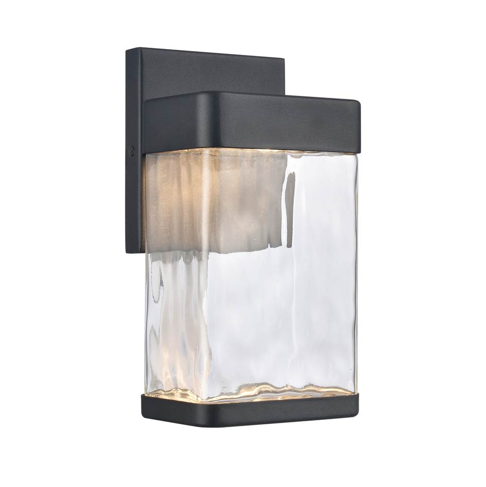 Elk Lighting Cornice 9.75'' High Integrated LED Outdoor Sconce - Charcoal Black