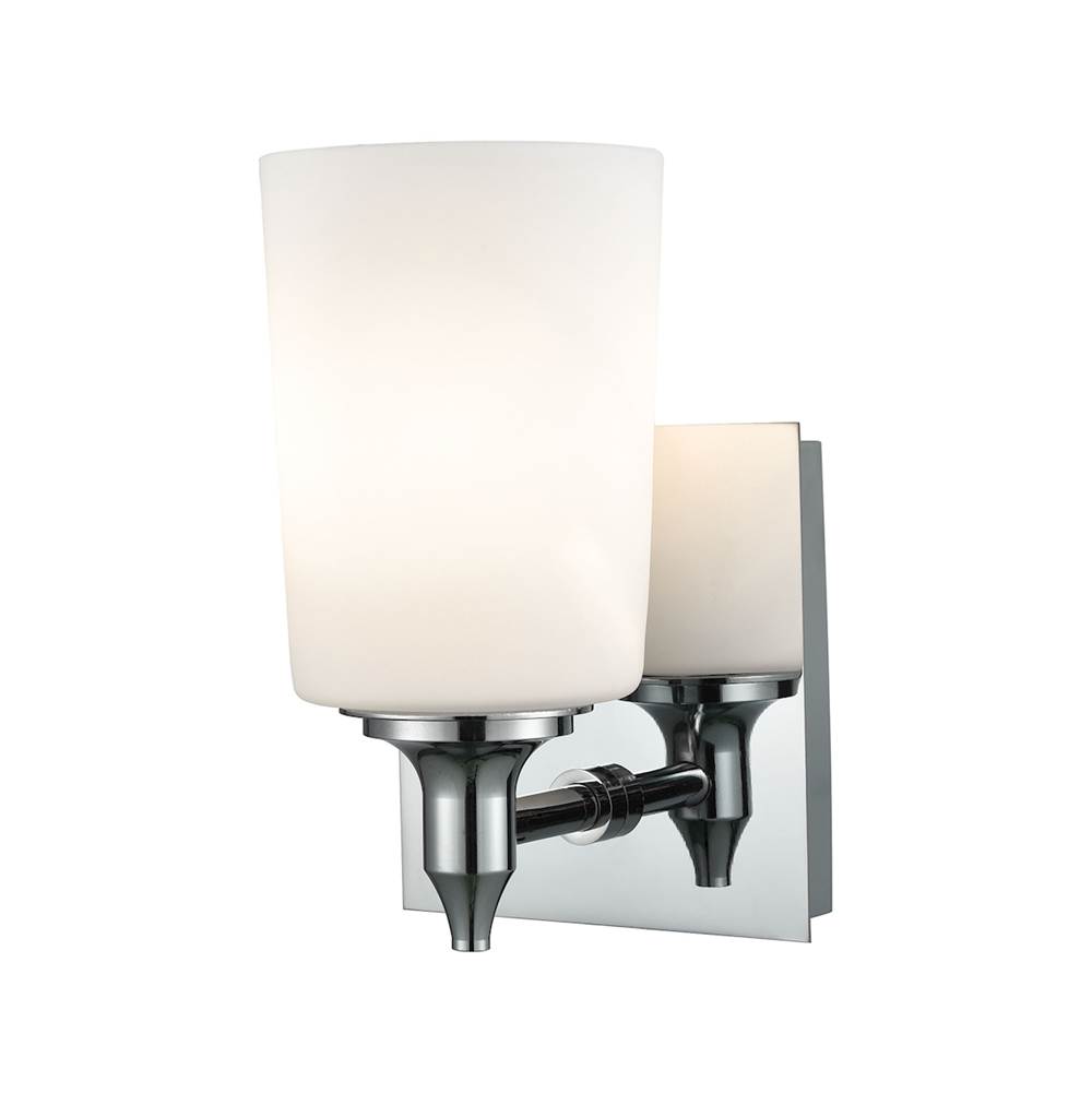 Elk Lighting Alton Road 1-Light Vanity Lamp in Chrome With Opal Glass