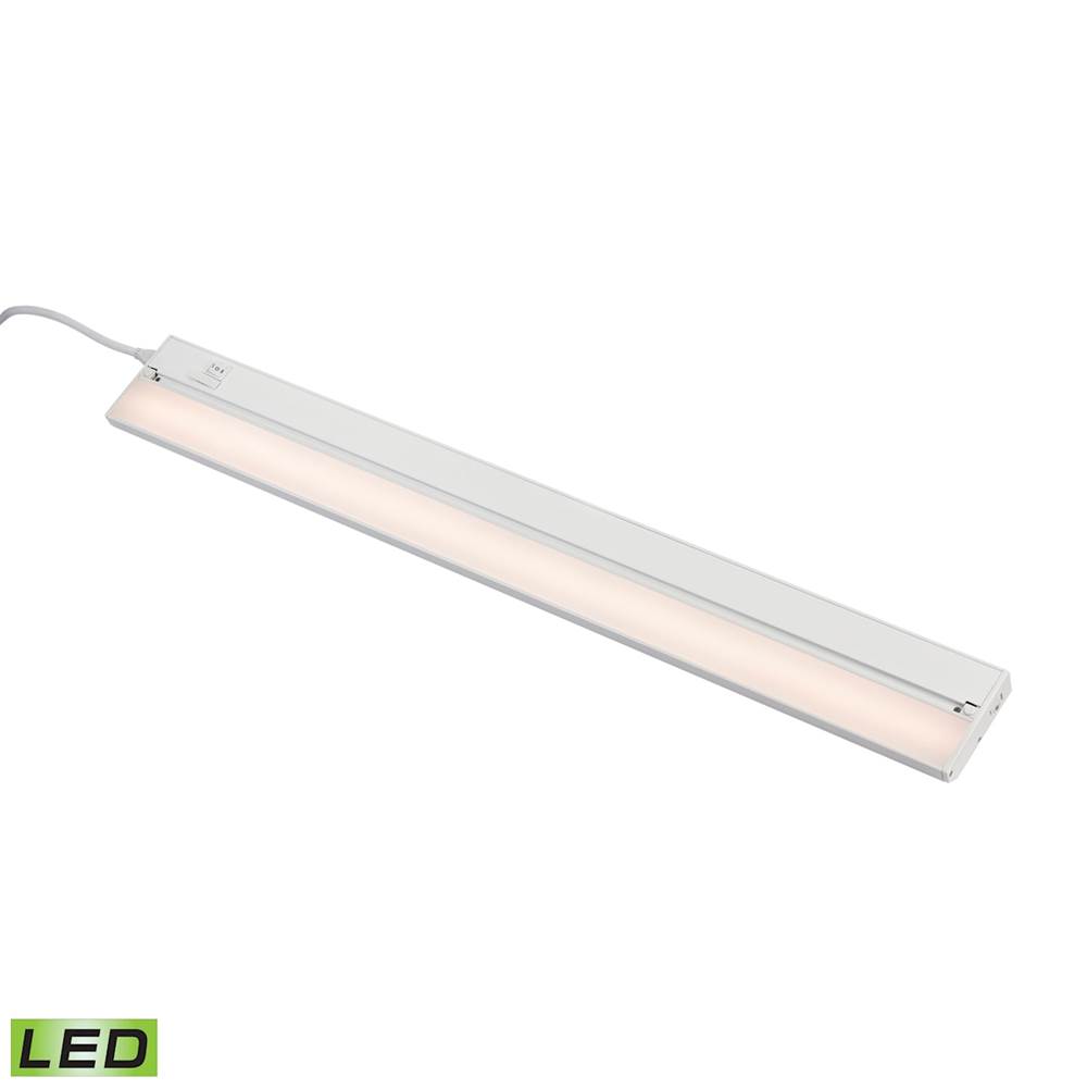 Elk Lighting Zeeled Pro 1-Light Utility Light in White With Diffused Glass - Integrated LED