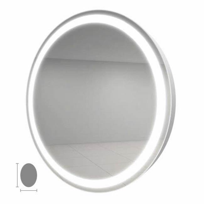 Electric Mirror Eternity 21x30 Oval Lighted Mirror with AVA