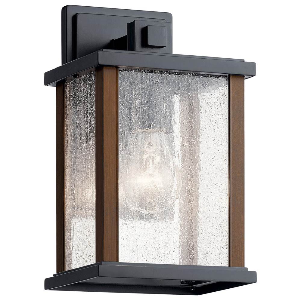 Central Kitchen & Bath ShowroomKichler LightingMarimount 11'' 1 Light Outdoor Wall Light with Clear Ribbed Glass Black