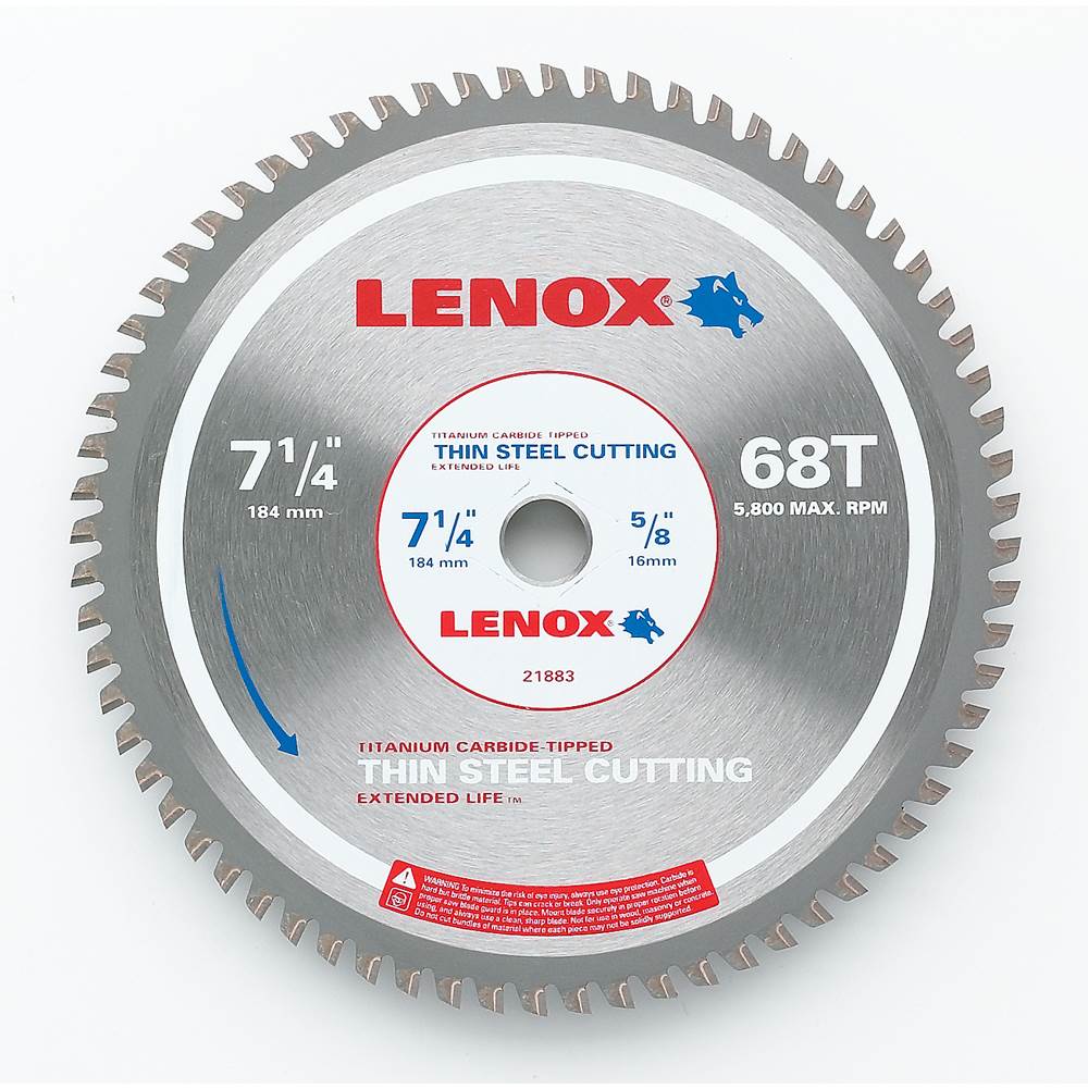 Lenox Tools Circular Saw Ts714068Ct 7 1/4X68Thin Stl