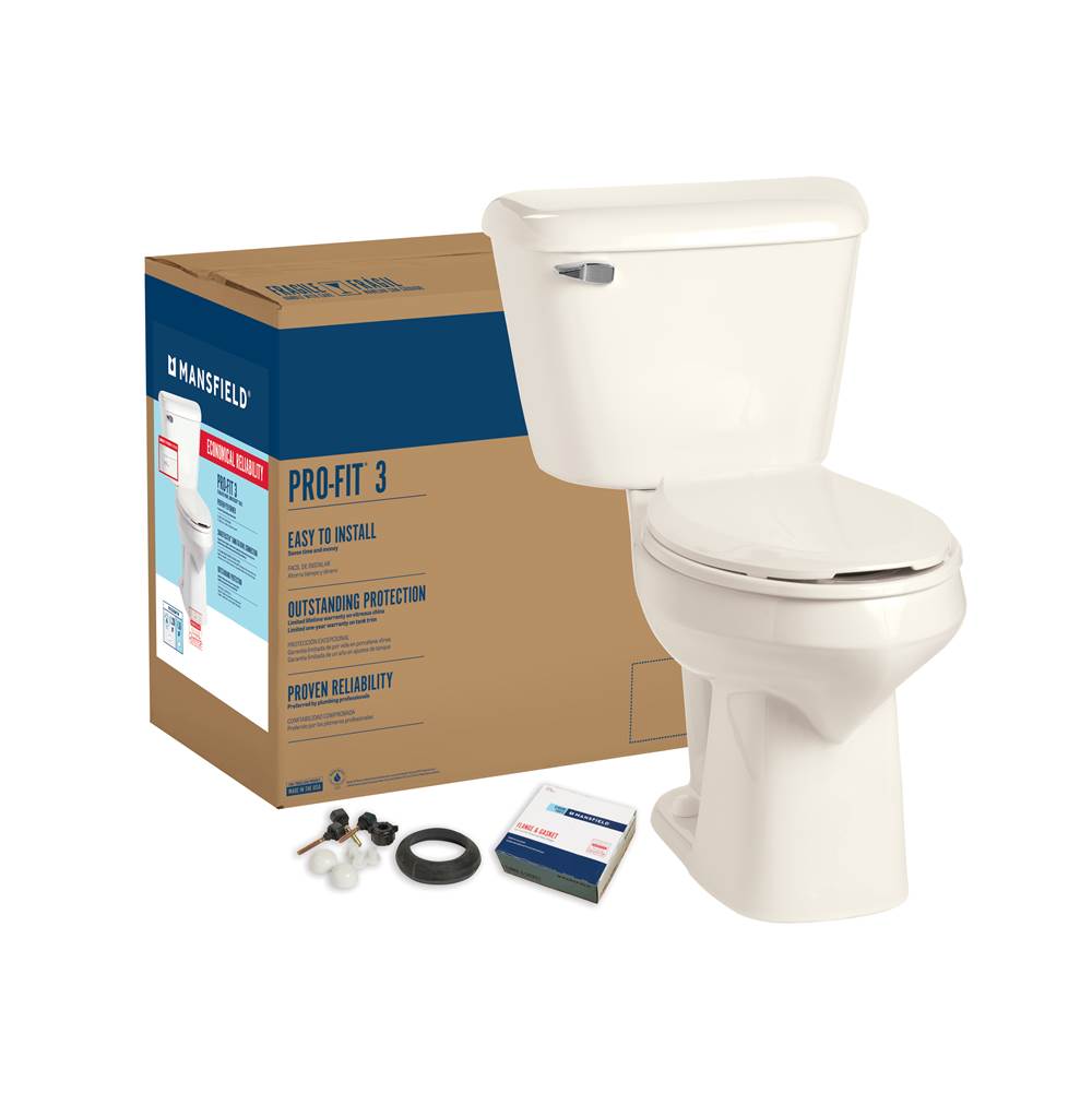 Central Kitchen & Bath ShowroomMansfield PlumbingPro-Fit 3 1.6 Elongated SmartHeight Complete Toilet Kit