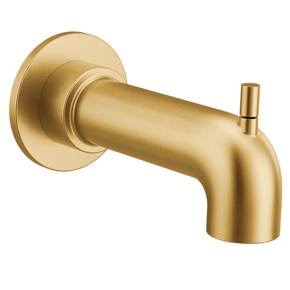 Moen Cia Diverter Tub Spout with Slip-fit CC Connection in Brushed Gold