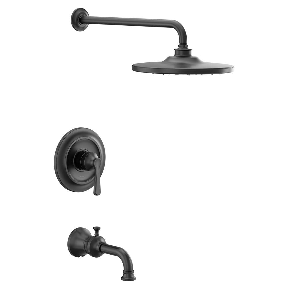 Moen Colinet M-CORE 2-Series Eco Performance 1-Handle Tub and Shower Trim Kit in Matte Black (Valve Sold Separately)