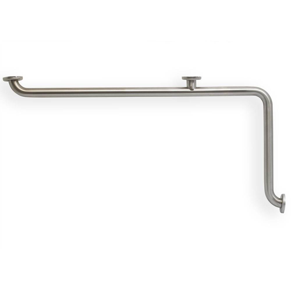 Mustee And Sons Grab Bar, 42''x20'' L, 1.5'', Smooth, Stainless Steel