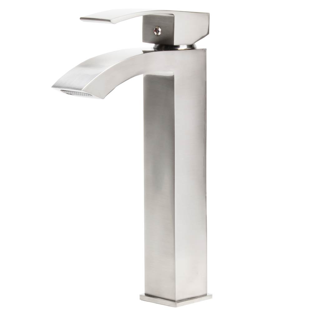 Central Kitchen & Bath ShowroomNovattoNovatto STEGER Modern Single Lever Vessel Faucet in PVD Brushed Nickel