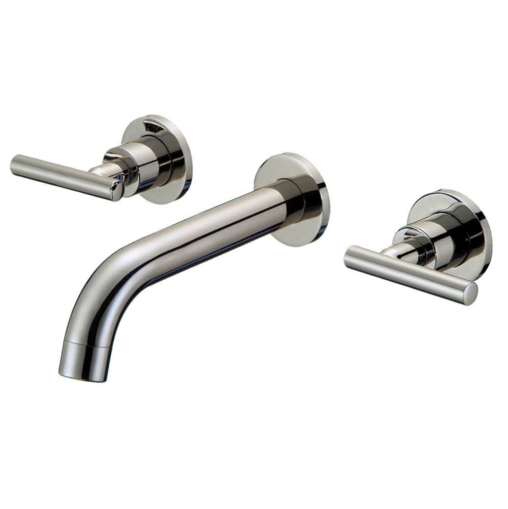 Novatto Novatto KENNEDY Two Handle Wall Mount Bathroom Faucet in Brushed Nickel