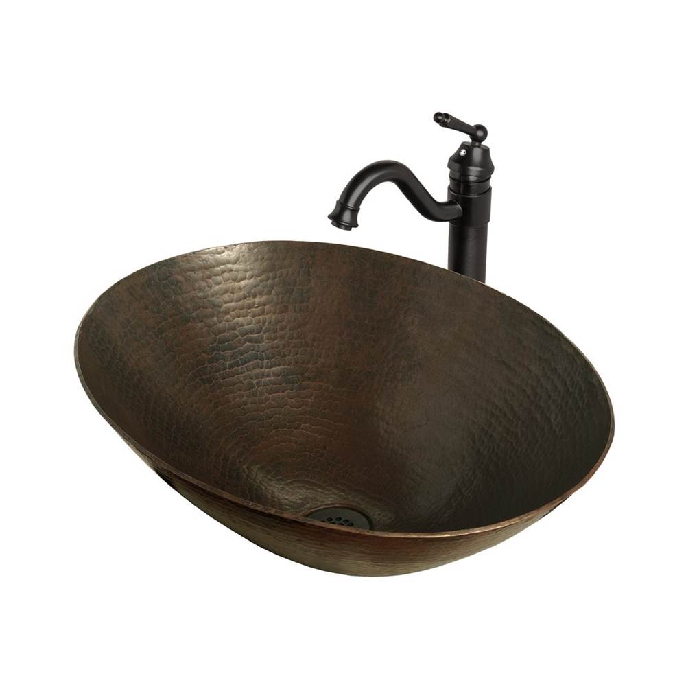 Novatto Novatto BILBOA Copper Vessel Sink Set, Oil Rubbed Bronze