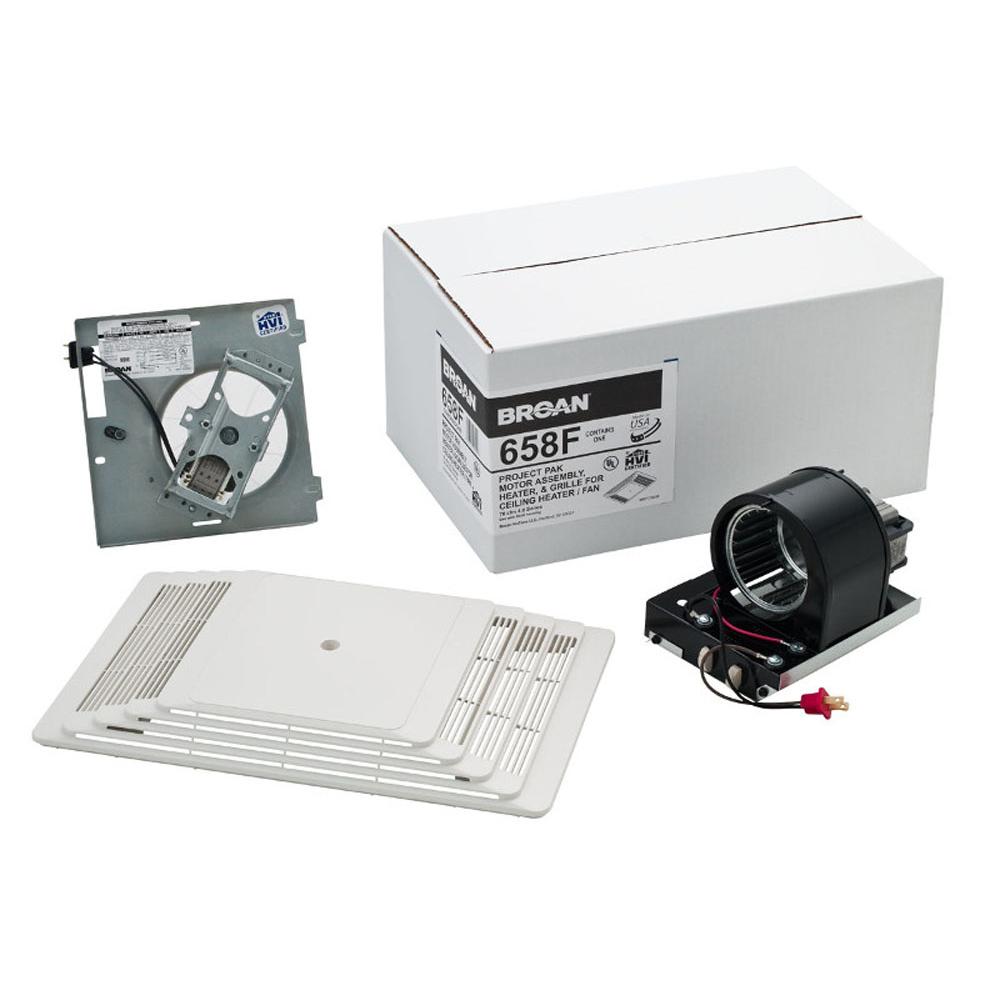 Central Kitchen & Bath ShowroomBroan NutoneFinish Pack. Heater/Fan Assembly and Grille. 70 CFM, 4.0 Sones, 1300W heater. Uses