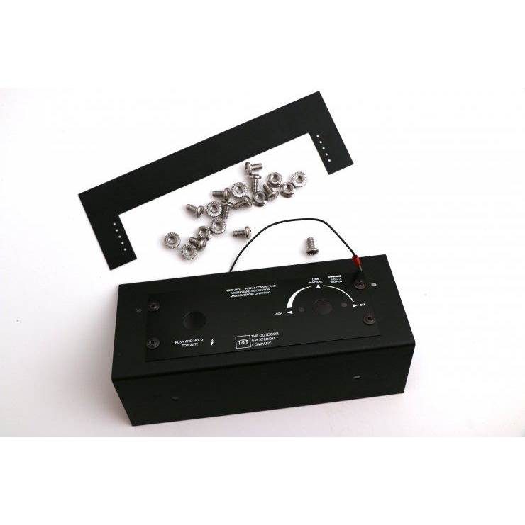 The Outdoor Greatroom 7.5'' x 2.75'' Do-it-Yourself Control Panel Kit for Crystal Fire Plus Gas Burners