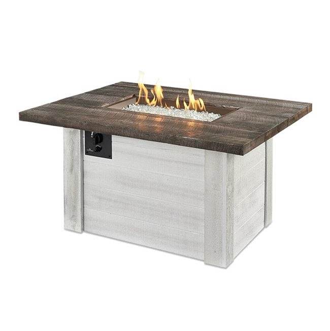 The Outdoor Greatroom Alcott Rectangular Gas Fire Pit Table