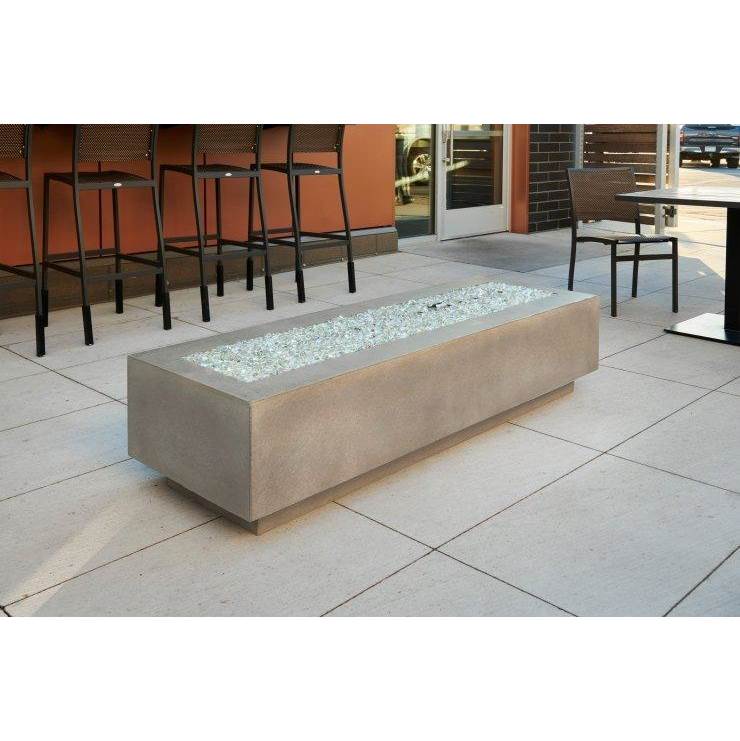 The Outdoor Greatroom Midnight Mist Cove 72'' Linear Gas Fire Table