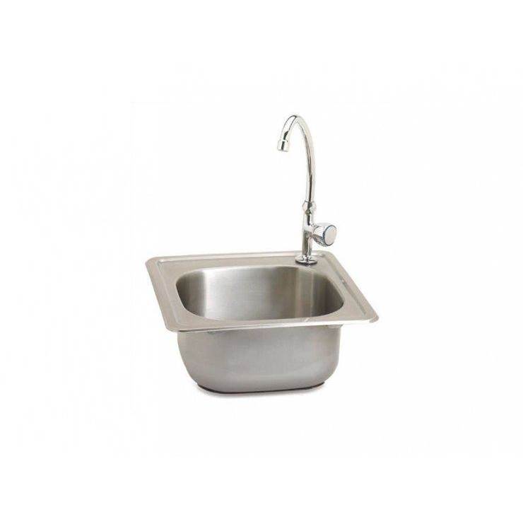 The Outdoor Greatroom Stainless Steel Sink with Single Faucet