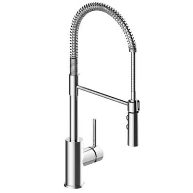 OmniPro Single Handle Cp Industrial Spring Neck Faucet