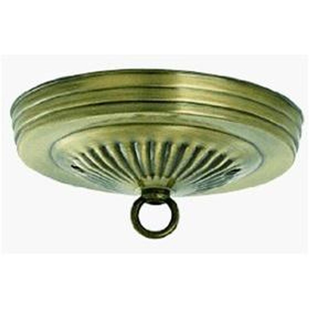 Satco Antique Copper Canopy Kit Ribbed
